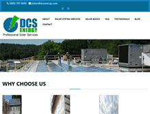 Tablet Screenshot of dcsenergy.com